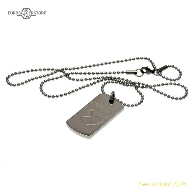 West Ham United Fc Engraved Dog Tag  Chain - Collectors Item