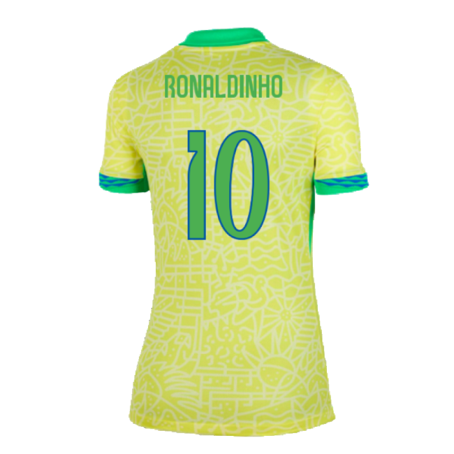 Ronaldinho Brazil Pro Jersey (2024-2025) Quality Retro Retro