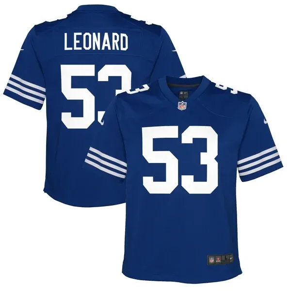 None Shaquille Leonard Game Jersey - Royal | NFL Player Jersey
