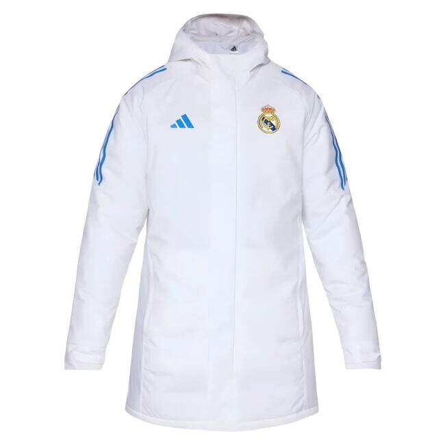 2025-2026 Real Madrid EU Parka (White)