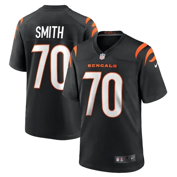None Smith Cincinnati Game Jersey - Black | NFL Player Jersey