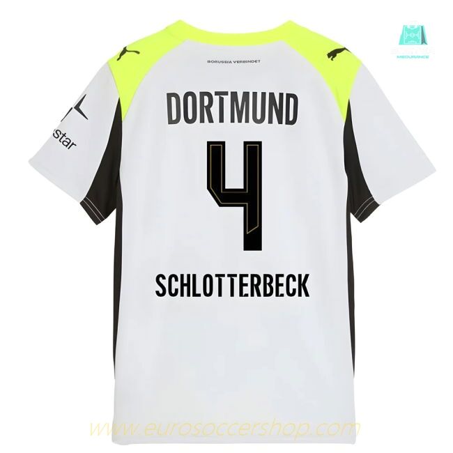 2025-2026 Borussia Dortmund Away Shirt (Kids) (Schlotterbeck 4)
