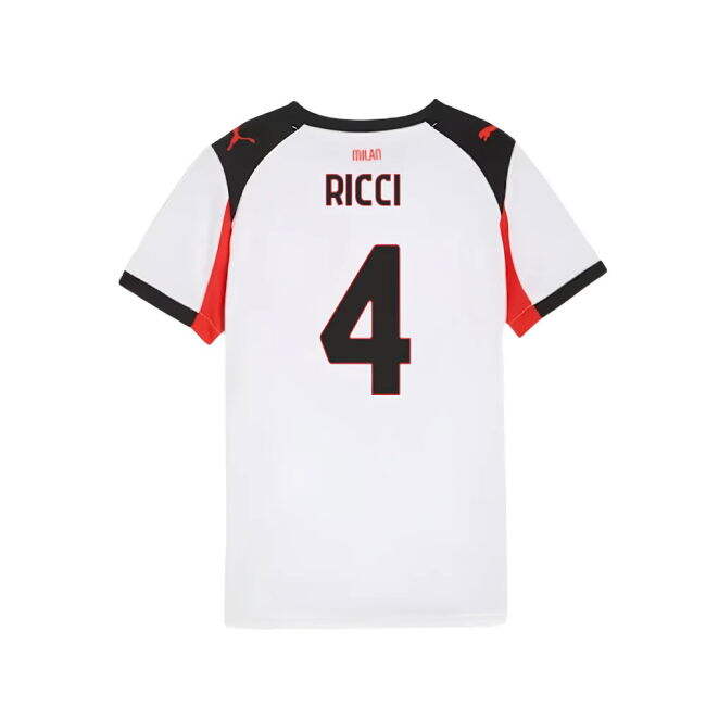Superior Craftsmanship Proud Acm Ac Milan Away Shirt Kids Ricci #4...