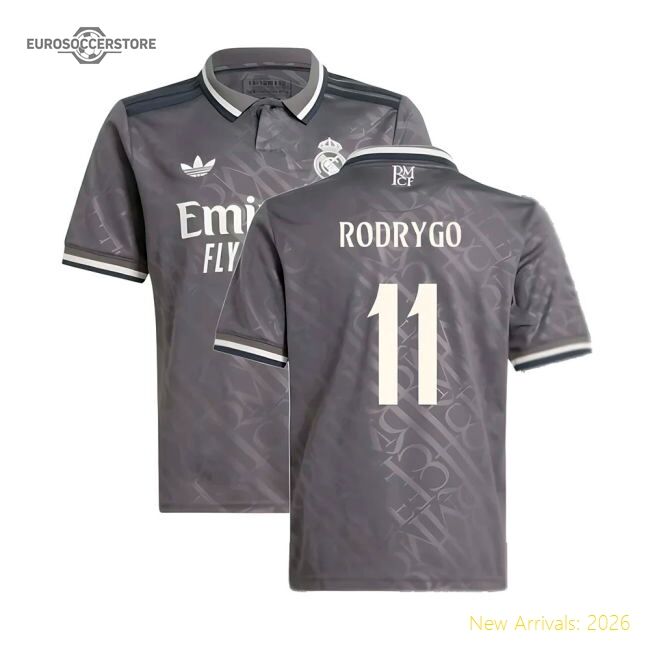 2024-2025 Real Madrid Third Elite Jersey Rodrygo Performance Fabric