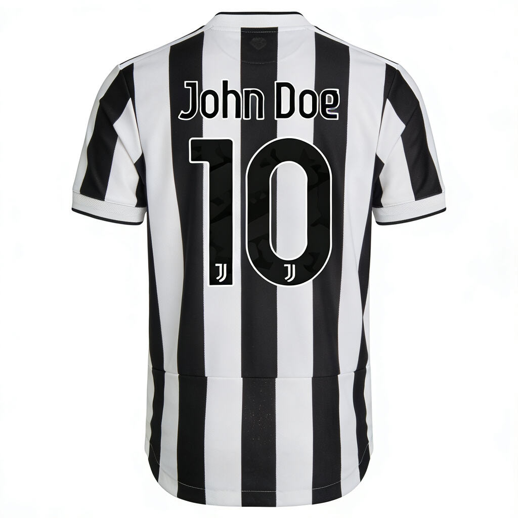 Juventus black and white striped custom jersey: Bianconeri tradition and modern personalization