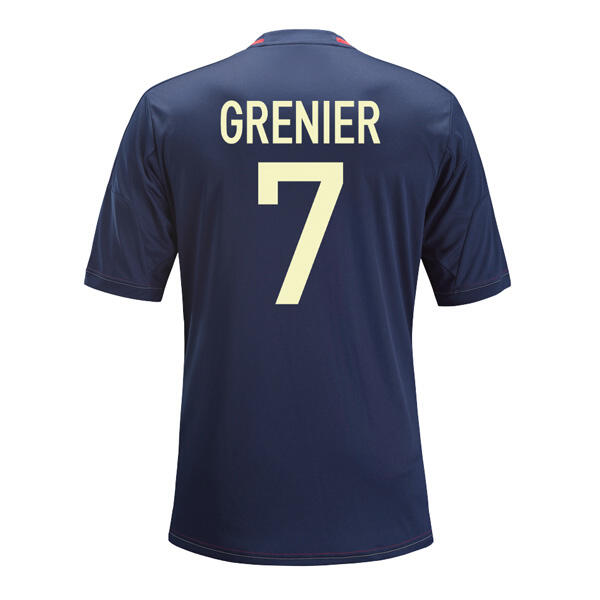13-14 Olympique Lyonnais 7 Grenier Away Black Jersey Shirt - Official