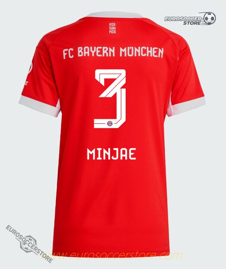 25-26 Bayern Munich Home Women's Jersey Minjae 3