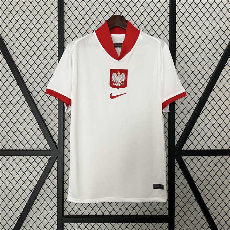 Poland UEFA Euro 2024 Home Soccer Jersey Football Shirt - Official