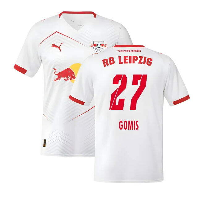 2025-2026 Red Bull Leipzig Home Soccer Jersey (Gomis 27)
