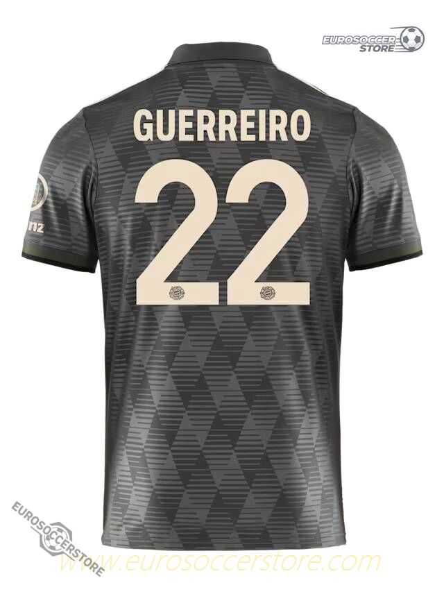 Bayern Munich Oktoberfest Edition Guerreiro Number 22 Soccer Jersey for 24-25 Season