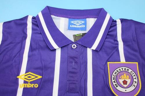 1992-1994 Manchester City Visitante - Match Quality - Breathable