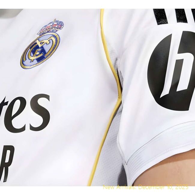 Real Madrid Home - Authentic Fan Edition - Soft Cotton - Soccer Jersey