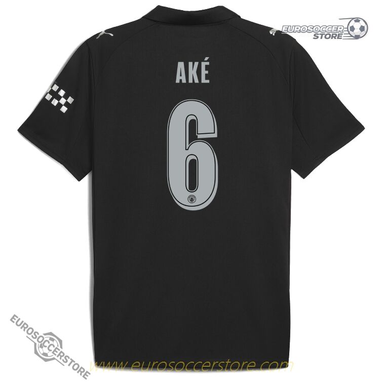 Away UCL Jersey of Manchester City with AKÉ 6 for the 25-26 season