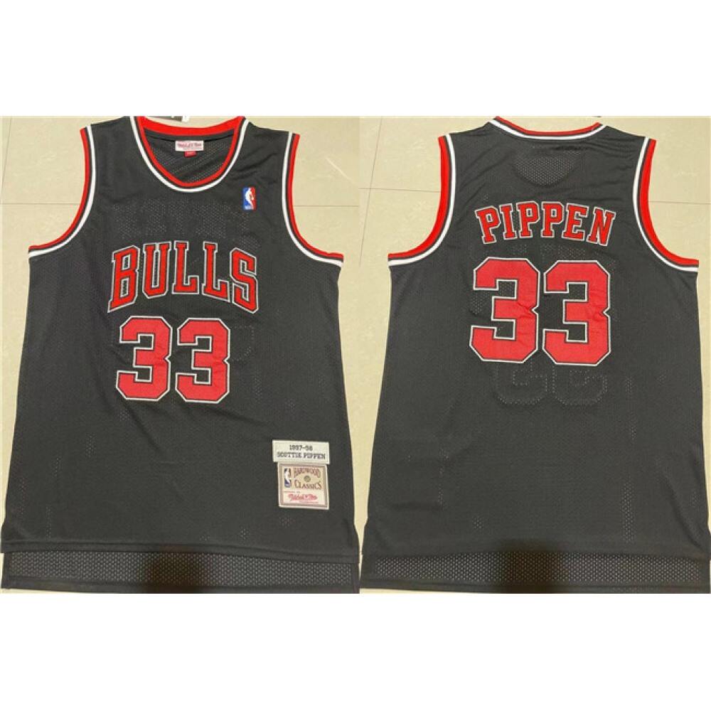 High-Quality Chicago Bulls 33 Jersey - Black - NBA Collection