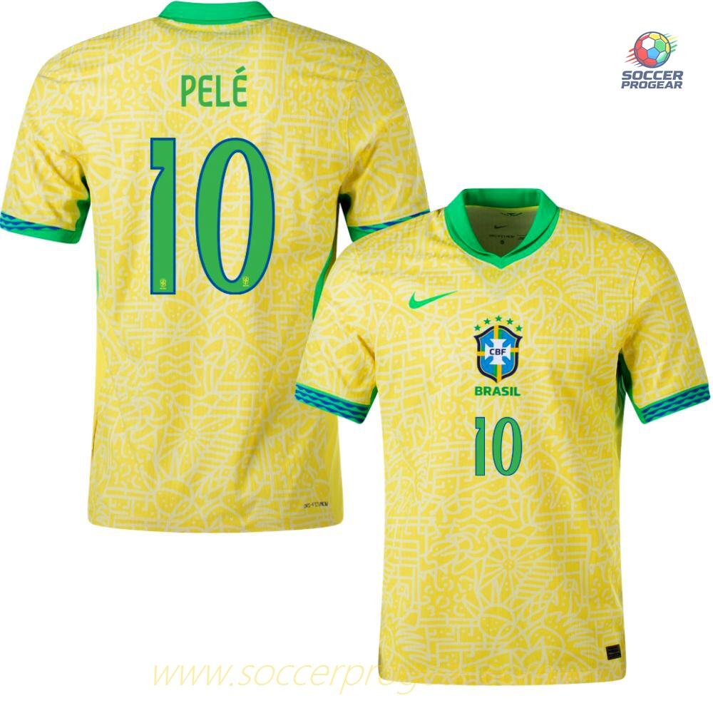 Brazil Home Soccer Shirt 2024-25 Edition Pelé