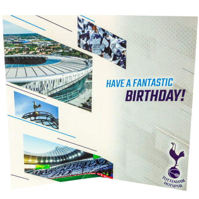 match worn Tottenham Hotspur FC Personalised Birthday Card