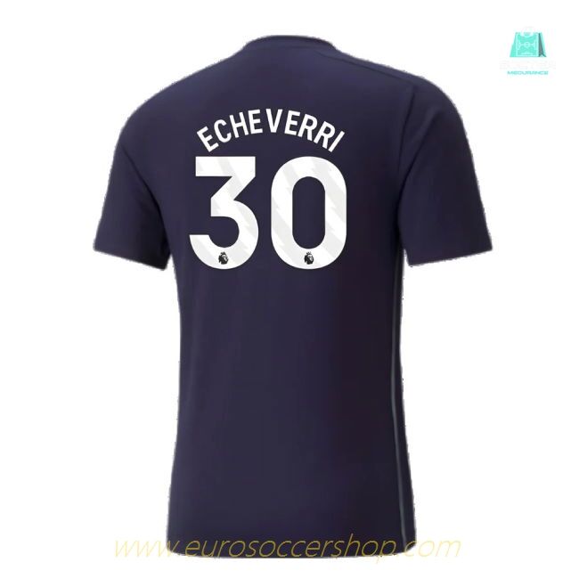 2024-2025 Man City Casuals Tee (Navy) (Echeverri 30)