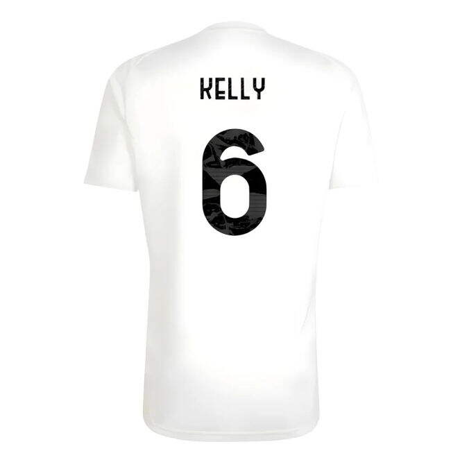 Juve Juventus Training Shirt White Kelly #6 Pro Series Fan Gear Fr...