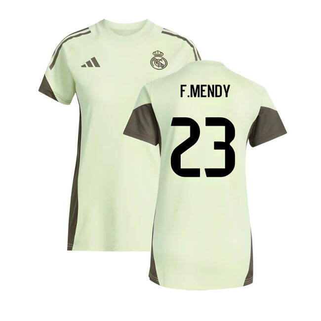 2025-2026 Real Madrid Training Jersey (Almost Lime) - Womens (F.Mendy 23)