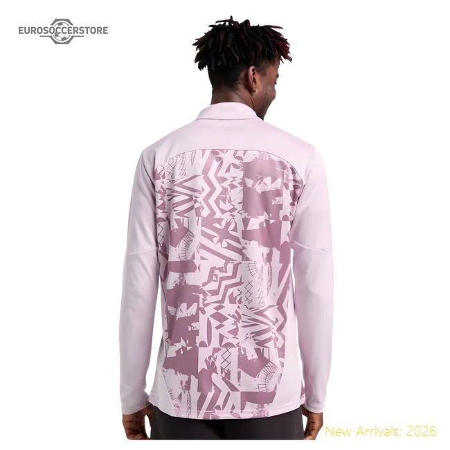 Excellent 2024-2025 Ac Milan Prematch 14 Zip Top (grape)