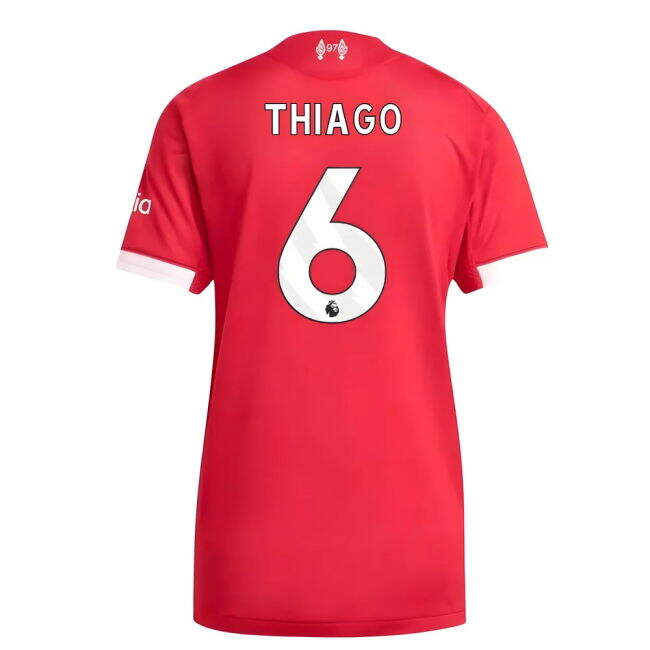 Liverpool Home Football Shirt 2025-20 Season Thiago 6 L M Women S