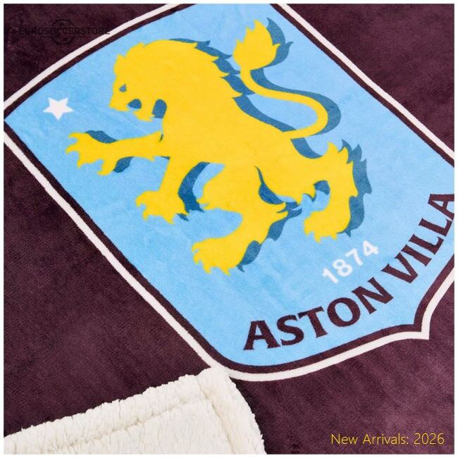 Authentic Aston Villa Fc Sherpa Fleece Blanket - Premium Quality