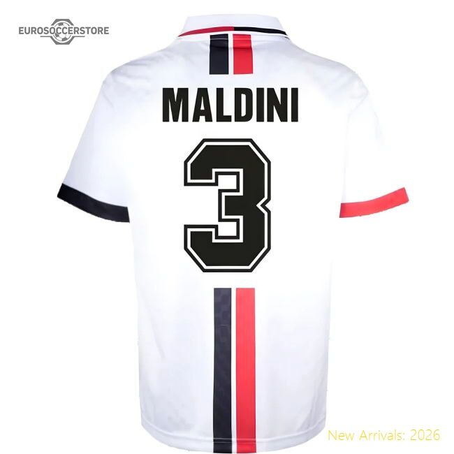 Fan-Favorite Ac Milan 1996 Away Retro Shirt (Maldini 3)