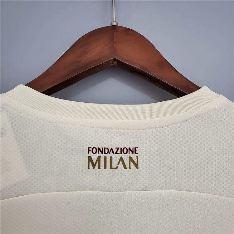AC Milan 21-22 Away Yellow Soccer Jersey Football Shirt - Official