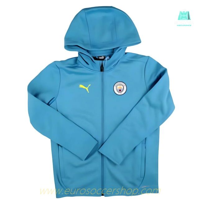 2024-2025 Man City Training Softshell Jacket (Magic Blue) - Kids