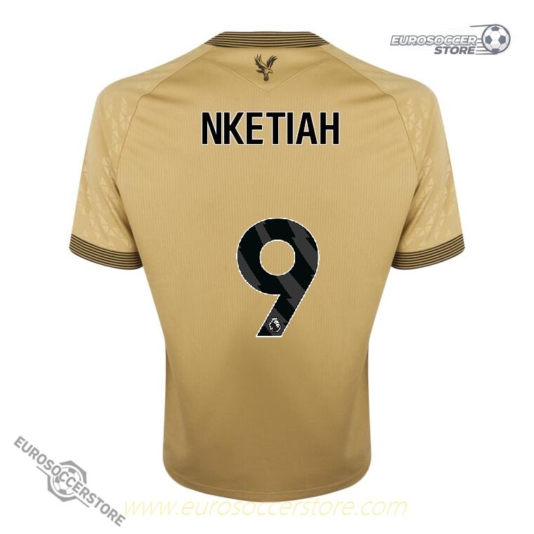 Away Jersey of Crystal Palace Featuring NKETIAH 9 for the 25-26 Season