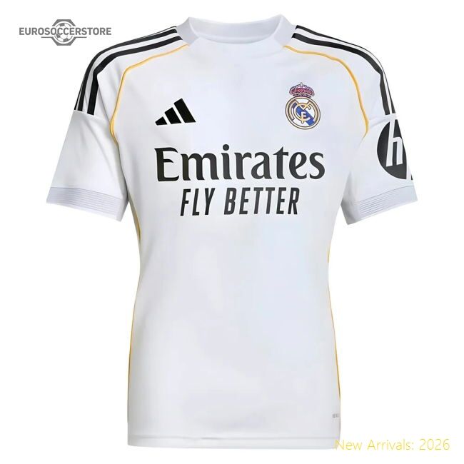 2025-2026 Real Madrid Home Authentic Jersey Performance Fabric