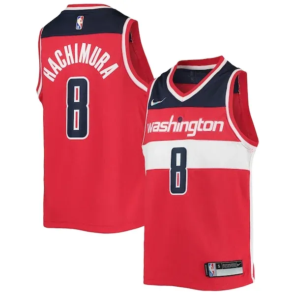 Rui Hachimura WAS Swingman Jersey - superior NBA - Red game-day