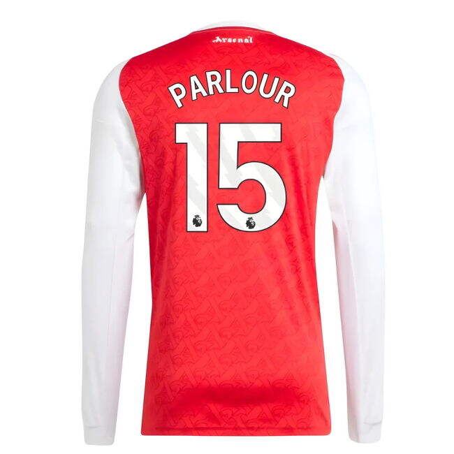 2025-2026 Arsenal Long Sleeve Home Shirt (Parlour 15) - authentic s...