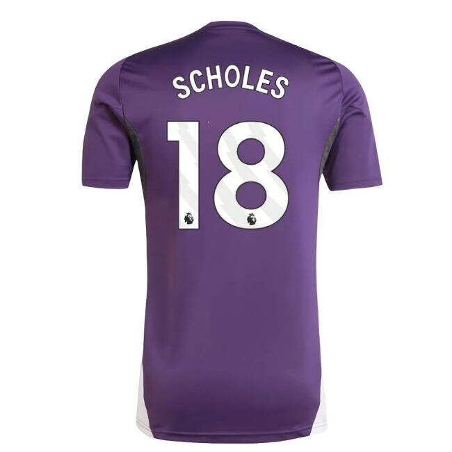 Passionate Football Man Utd Training Jersey Aurora Plum Scholes #1...