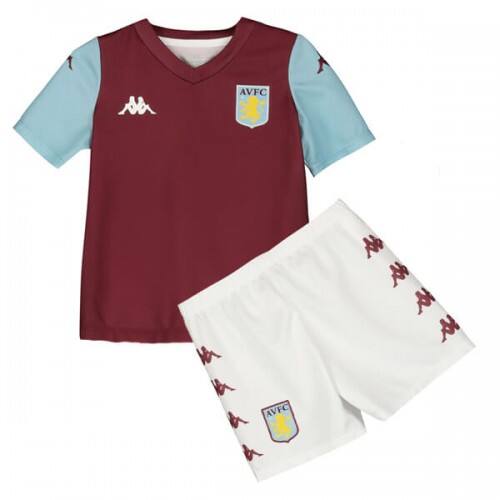 Kids 19-20 Cheap Aston Villa Home Jersey KitShirtShort - Official