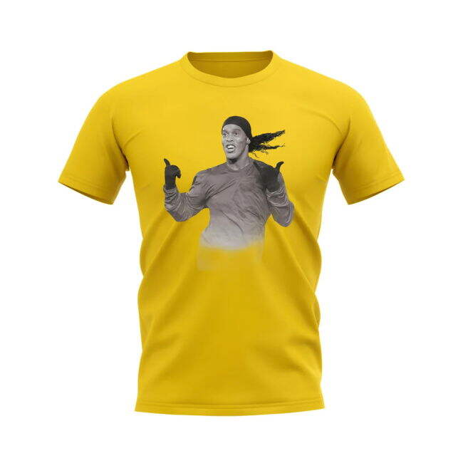 National Ronaldinho Brazil Legend T-Shirt (Yellow) Championship