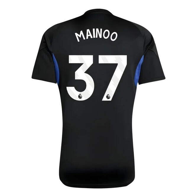 2025-2026 Man Utd EU Training Jersey (Black) - Kids (Mainoo 37) (Ma...