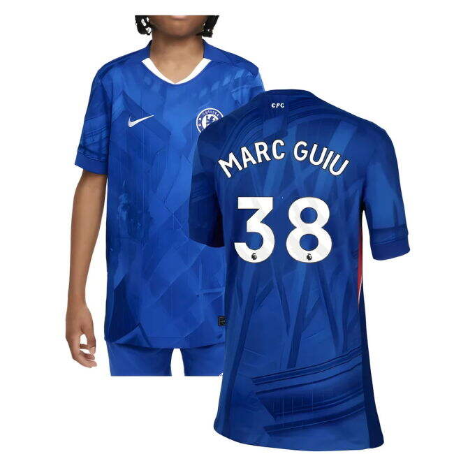 2025-2026 Chelsea Home Shirt (Kids) (Marc Guiu 38)