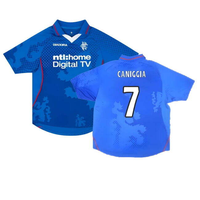Light Blues Caniggia #7 Pro Series Avid Updated Design Fan Shirt In...