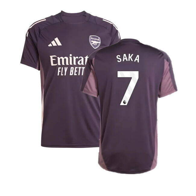 2024-2025 Arsenal Training Jersey (Aurora Black) (Saka 7)