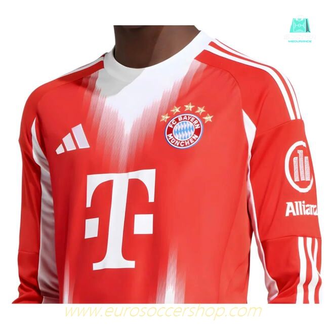 2025-2026 Bayern Munich Long Sleeve Home Shirt
