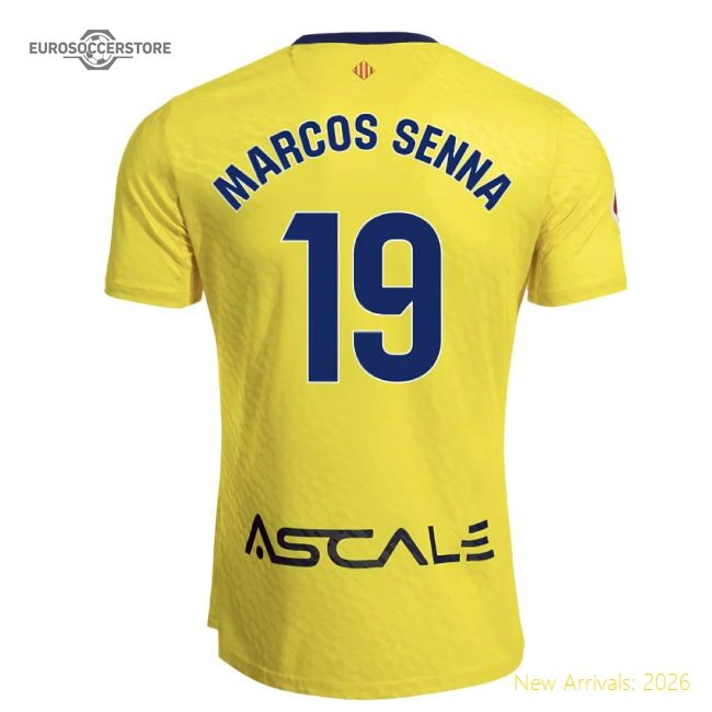 Superior 2025-2026 Villarreal First Jersey (marcos Senna 19)