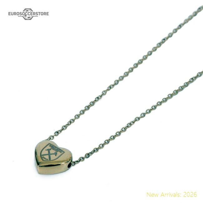 West Ham United Fc Gold Plated Heart Necklace - Collectors Item