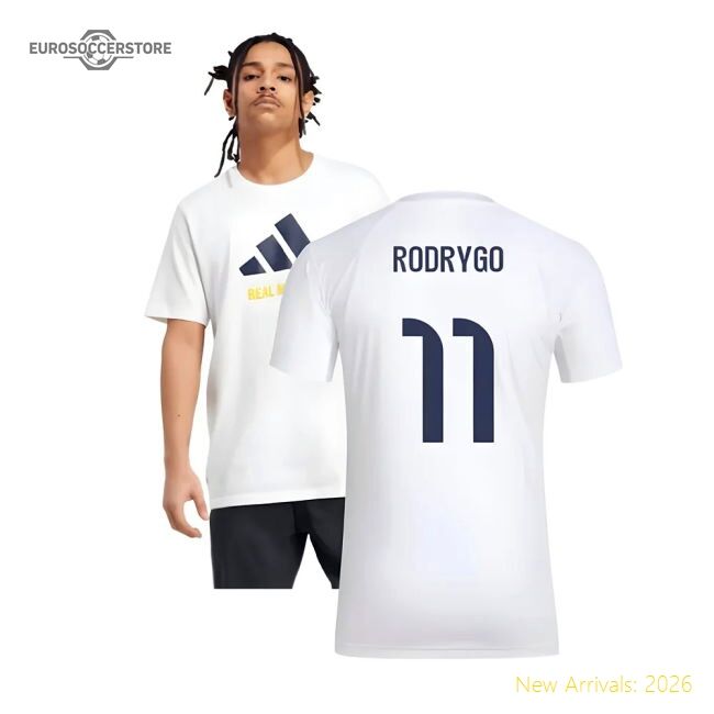 2025-2026 Real Madrid Home Authentic Jersey Rodrygo Nike Dri-fit