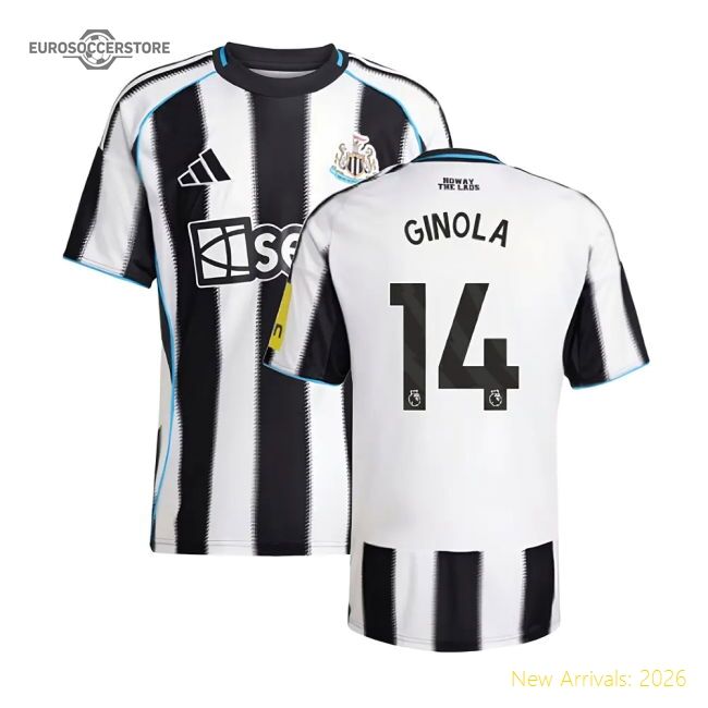 2025-2026 Newcastle Home Shirt (ginola 14) - Official Edition