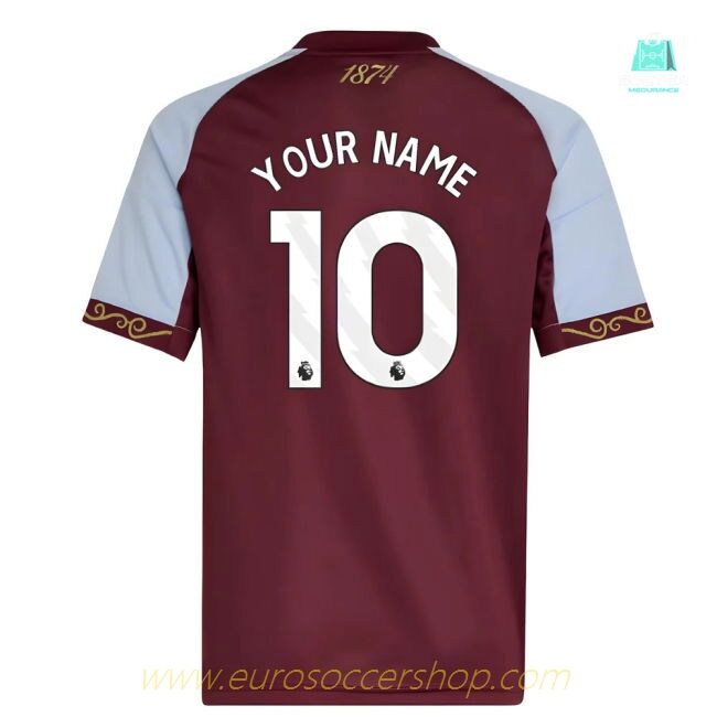 2025-2026 Aston Villa Home Shirt (Kids) (Your Name)