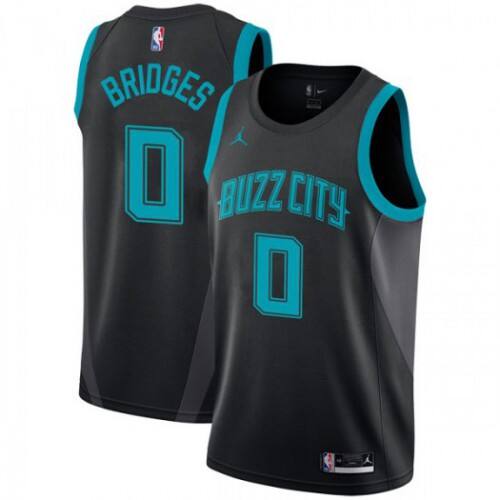Nike Charlotte Hornets #0 Miles Bridges Black NBA Jordan Swingman City Edition 2018/19 Jersey Mens