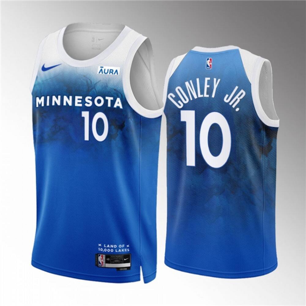 Fan Favorite Elite Men's Timberwolves #10 Mike Blue Basketball Jersey