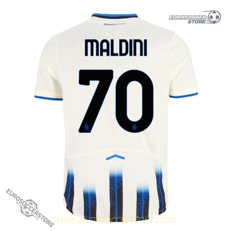 Atalanta's 25-26 Away Jersey Featuring MALDINI 70