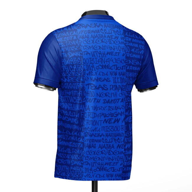 World-Class Premium-Quality Usa Heritage Football Jersey Blue